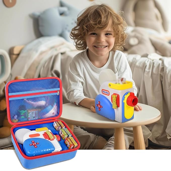 Case Compatible with Little Tikes for Story Dream Machine Books Starter Set, Toys Protective Container for Little Tikes for Storytime Audio Play Real for Littles Character Collection (Box Only), Blue