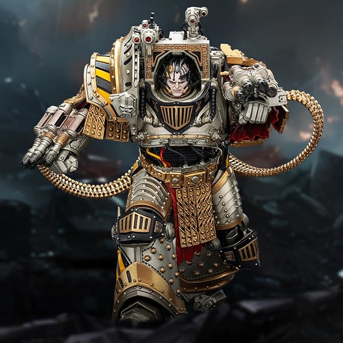JOYTOY Warhammer 40,000 The Horus Heresy 1/18 Action Figure Iron Warriors Perturabo, Primarch of The lVth Legion Collection Model Birthday Gift Pre Order
