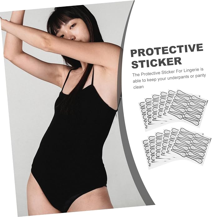 ARTIBETTER 100pcs Adhesive Protective Stickers for Swimwear and Lingerie Colorful Decals and Comfortable Panty Liners for Swim Bottoms Reusable and Easy to Apply