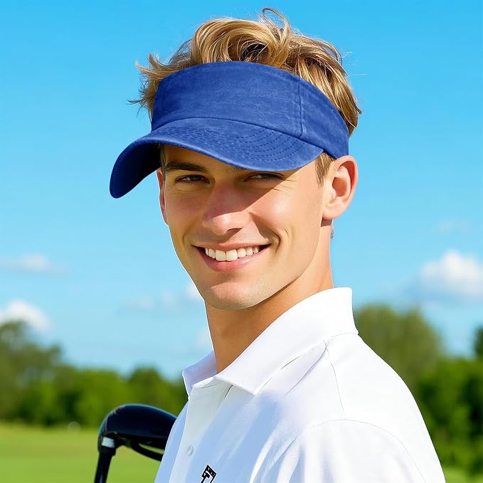 Marrywindix 1 Piece of Sport Wear Athletic Visor Sun Sports Visor Hat Visor Adjustable Cap for Women and Men