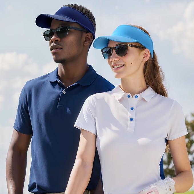 Sukeen Cooling Stretchy Sun Visor for Women Men UV Protection Cooling Hat | Lightweight quick-dry free size vizor with instant cooling, sports visor hat for golf, tennis, cycling, running, pickleball