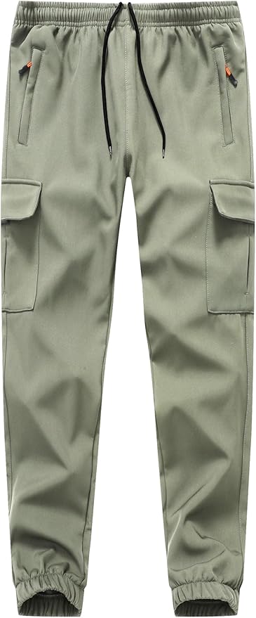 Boys Girls Snow Pants Waterproof Fleece Lined Ski Pants Kids Winter Hiking Pants