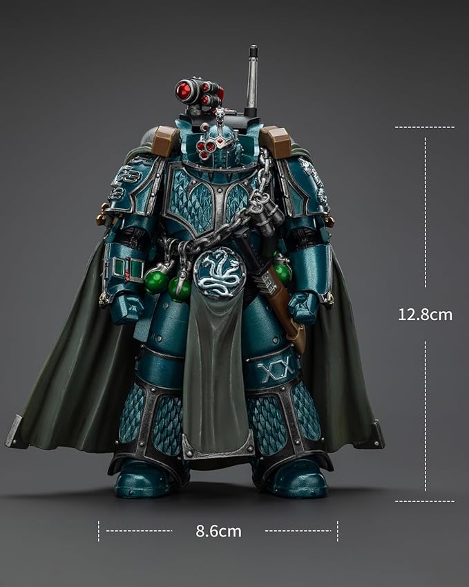JoyToy 40K Genuine License 1:18 Action Figure, Alpha Legion Exodus The One who is Many with Sniper Rifle and Power Dagger, 4.96 inch Collectible Action Figures Sets