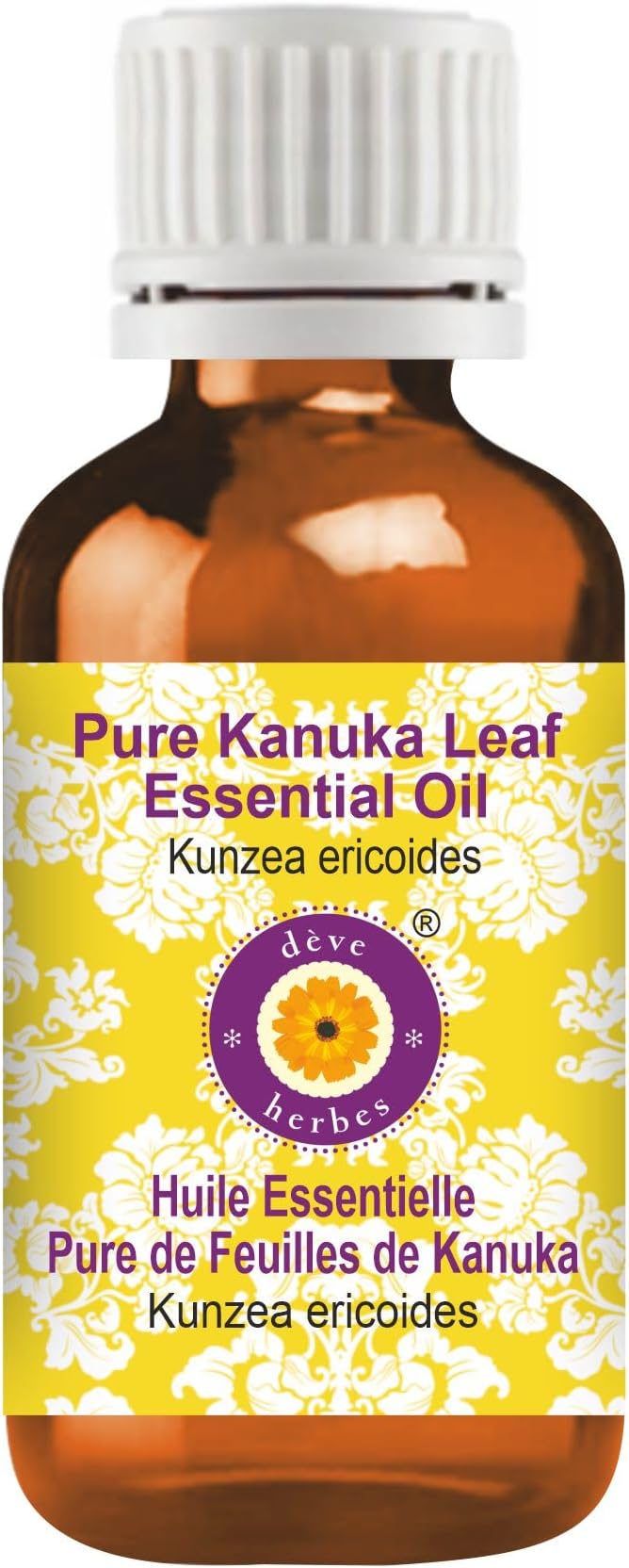 Deve Herbes Pure Kanuka Leaf Essential Oil (Kunzea ericoides) Steam Distilled 10ml (0.33 oz)