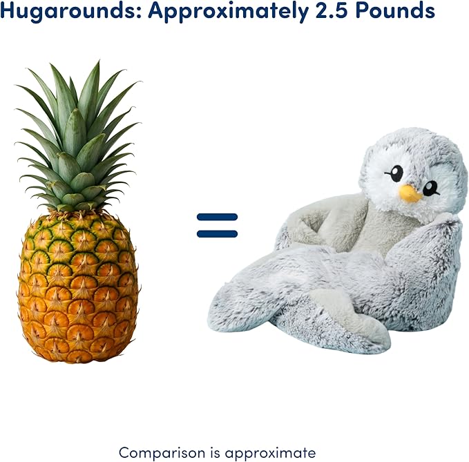 HUGIMALS Hugarounds Berkeley The Bat 2.5 lb Microwaveable & Freezable Weighted Plush Neck & Shoulder Wrap | Soothing, Comforting Hugs for Self-Care & Relaxation | Unscented for Ages 2+