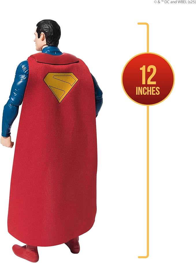 DC Comics, Superman 12-inch Superhero Action Figure, Kids Toys for Boys and Girls Pretend Play, for Ages 4 and Up