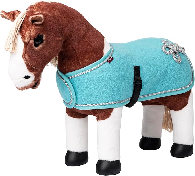 LeMieux Toy Pony Show Blanket - Quality Fleece Rug - Eduational Toy - Suitable for Ages 3+ Azure