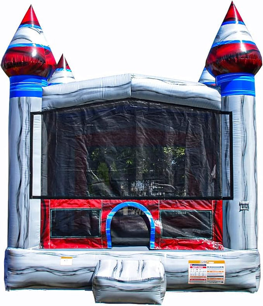 JumpOrange Titanium Commercial Grade Bounce House 13x13 for Kids and Adults (with Blower), Basketball Hoop, Outdoor Indoor, Bouncer Jumper, Birthday Party, Rental Grade, Big Inflatable