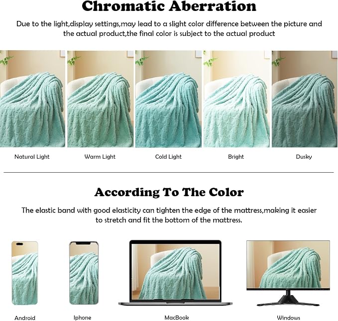 NEWCOSPLAY 3D Heart Checkered Flannel Queen Blanket, Sage Green, 90"x90" | Super Soft Cute Lightweight Decorative Premium Silky Fleece Blanket for Couch Sofa Bed, Gift for Women Men, All Season Use