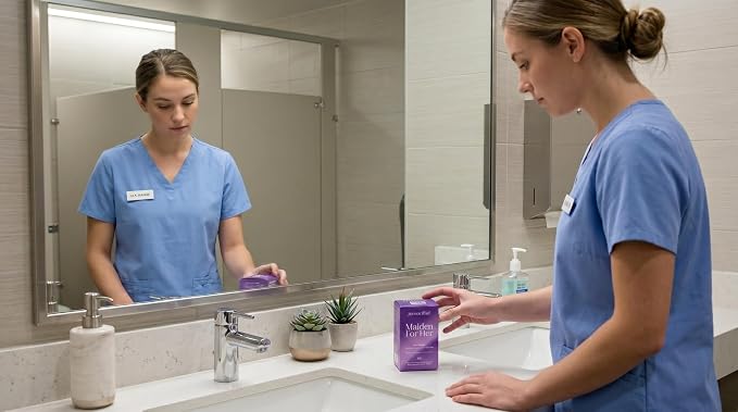 Maiden For Her Wet Wipes, PLANT-BASED, Gentle w/Purified Water, pH-Balanced Feminine Cleansing Wipes, Individually Wrapped, Paraben-Free, Flushable and Mild Fragrance