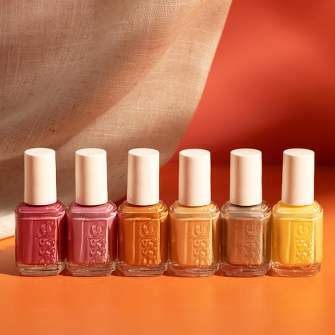 essie Nail Polish, Salon-Quality Orange Nail Polish, Vegan, sol searching, 0.46 fl oz