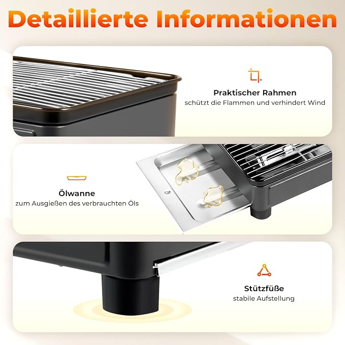 Butane Grill Stove, Portable Camping Grills Gas Stoves with Grills Tray & Carrying Case, Butane Camping Stove for Camping, Korean BBQ, Traveling, Trekking, Outdoor Cooking