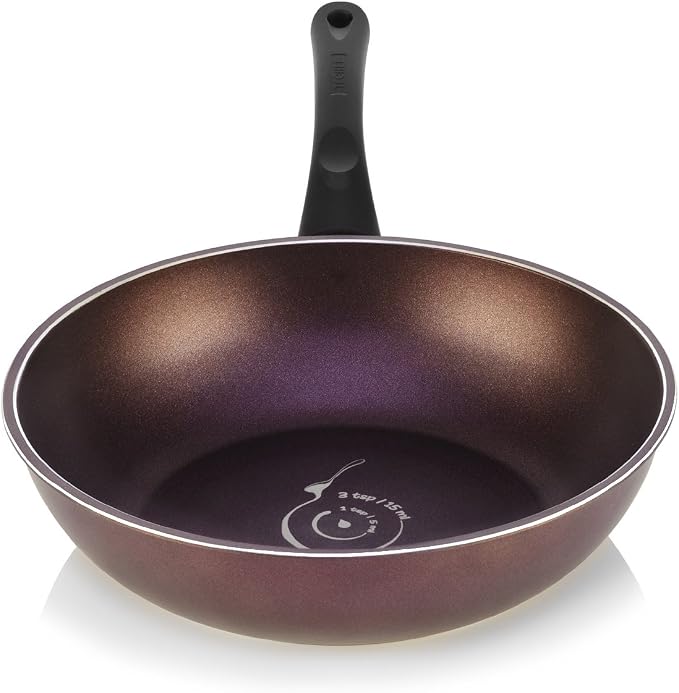 TECHEF - Art Pan 12" Wok/Stir-Fry Pan, Coated 5 times with Teflon Select Non-Stick Coating (PFOA Free) - Made in Korea