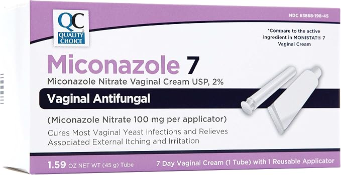 Quality Choice 7 Day Vaginal Cream 2% 1.59 Ounce (45g) Box