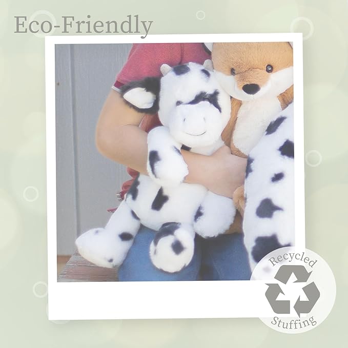 World's Softest Plush Cow, Lushee, Large, 16" Stuffed Animal for Baby, Toddler, Kids, Adults - Cow Plush Toy-Adorable Toy Made from Kid-Friendly, Quality Materials