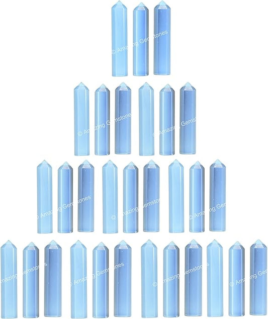 Amazing Gemstone Crystal Points Bulk Healing Crystals & Stones - Premium Single Terminated Healing Wand Point Bulk Crystals for Crafts, Crystal Grid, DIY Work