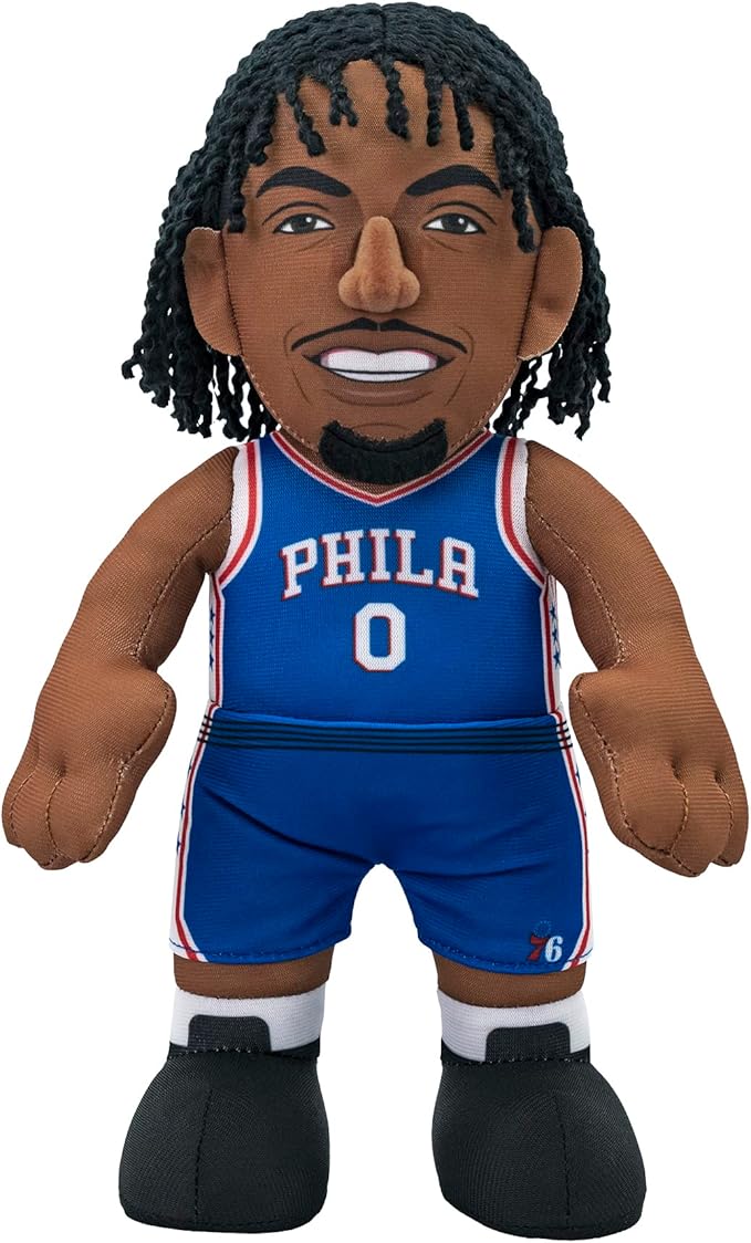 Bleacher Creatures Philadelphia 76ers Tyrese Maxey 10" Plush Figure- A Superstar for Play or Display