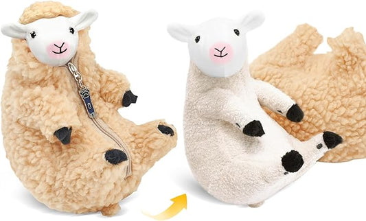 AGRIMONY Cute Shaved Sheep Stuffed Animals,Small Plushies Kawaii Lamb Plush Toys, Easter Valentines Mothers Day Birthday Christmas Funny Gifts Sheep Decor for Kids Girls Boys Teens Women