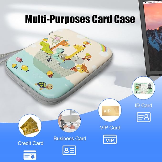 Card Case for Yoto Player Cards, Portable Yoto Card Binder with Zipper & 80 Pockets, Large Capacity Card Ctorage for Yoto Player Card