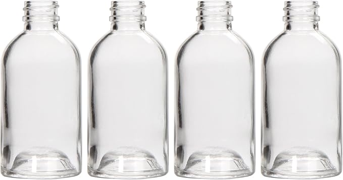 Hosley Reed Diffuser Bottles Set of 4 (85 ml) – Refillable Glass Empty Bottles for Essential Oils, Home Fragrance, Aromatherapy & Décor