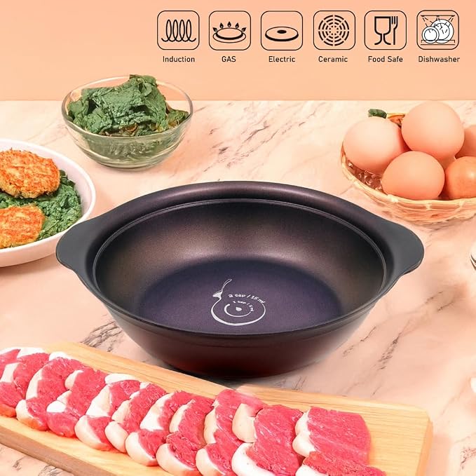 TECHEF - Art Pan Collection, Soup Pot With Glass Lid, Made in Korea (3.7-quart)