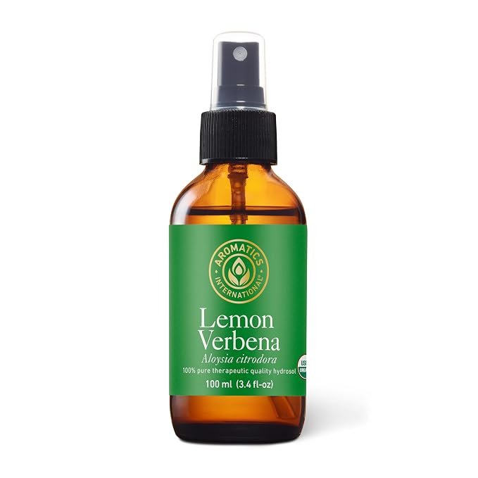 Aromatics International Lemon Verbena Hydrosol 100ml | Sweet Fresh Citrus Lemony Natural Aromatic Mist for Home, Skin & Daily Use
