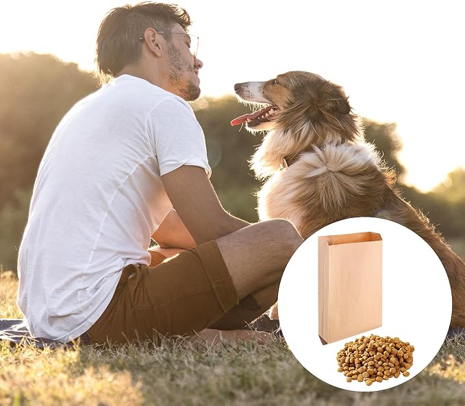 100 PCS Wax Paper Bags, Brown Lawn & Bathroom Tampon Disposal Bags, 7.5 x 10 Inch, Mini, Suitable for Bedroom, Bathroom, Toilet, Living Room (Pack of 2)