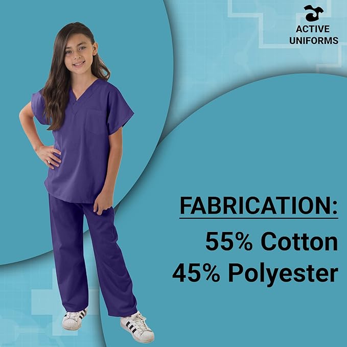 Kids Scrubs Set Super Soft Children Scrub Set Kids Doctor Dress up