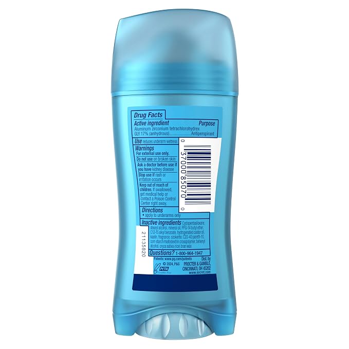 Secret Fresh Antiperspirant Deodorant for Women,72hr Breathable Sweat & Odor Protection,Instant Freshness & Gentle,PH Balancing Minerals,Invisible Solid,Sweet Nectarine Scent,2.6 oz,(Pack of 2)