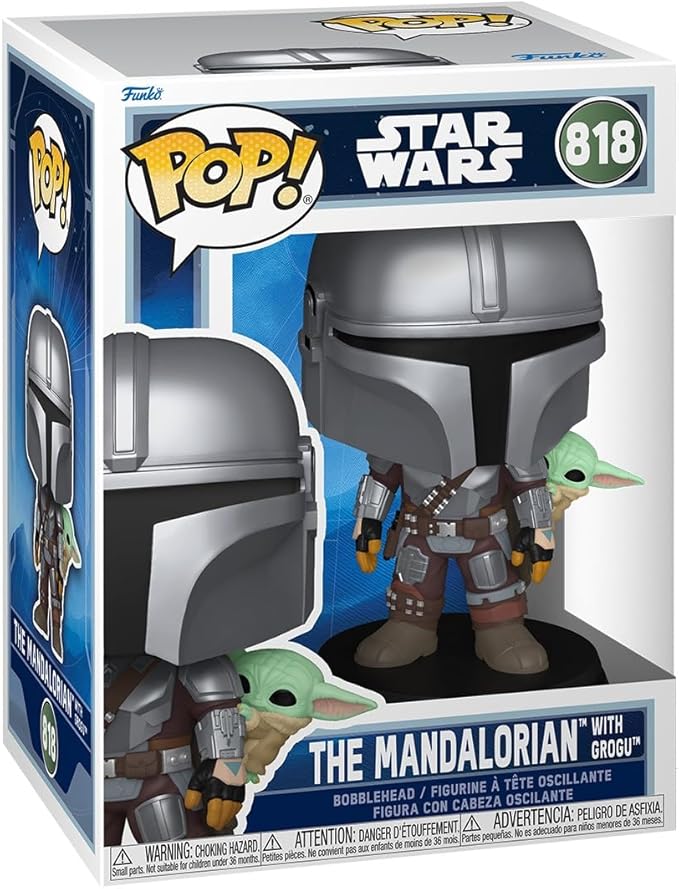 Funko Pop! Star Wars: Mandalorian & Grogu - The Mandalorian with Grogu - Collectable Vinyl Figure - Gift Idea - Official Merchandise - Toys for Kids & Adults - Star Wars Fans