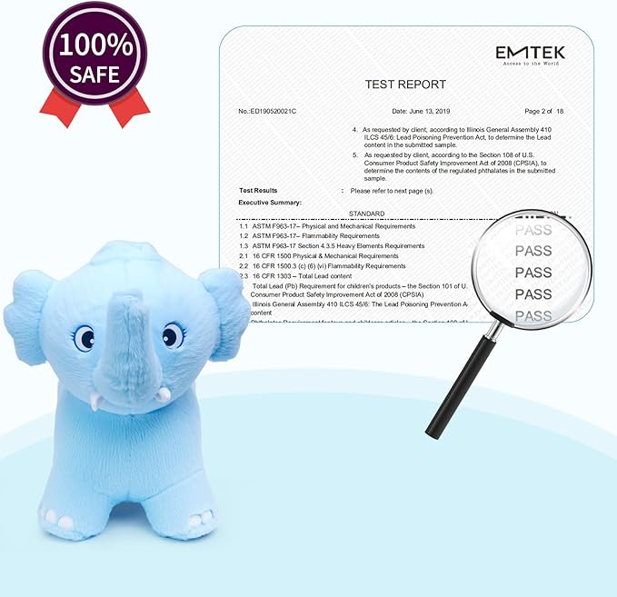 INPANY Bouncy Horse, Elephant Hopper Toys, Toddler Plush Bouncing Animal, Kids Inflatable Ride on Rubber Bouncer, Outdoor Birthday Gift for 2 3 4 Yr Boy Girl