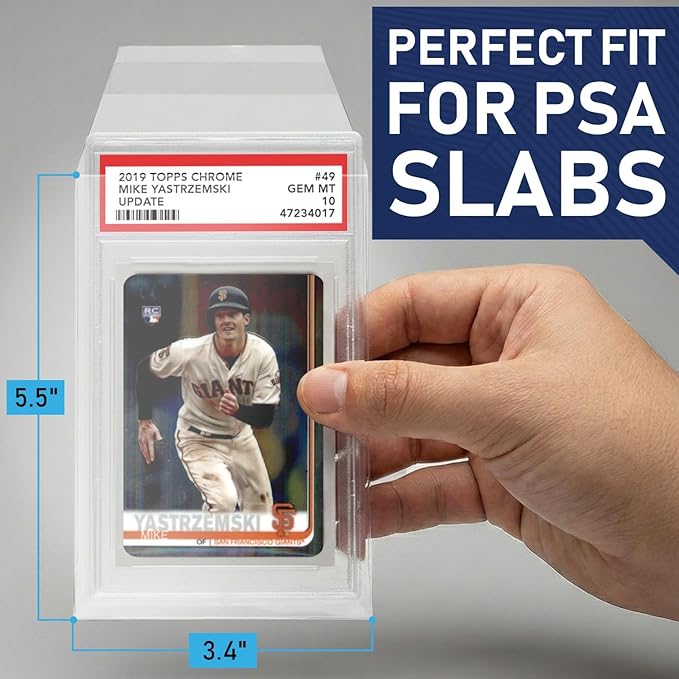 Invested Alliance PSA Slab Sleeves for Graded Cards | PSA Exact Fit Graded Card Sleeves, Resealable Slab Protector for TCG Collectors - Sports, Trading & Gaming.