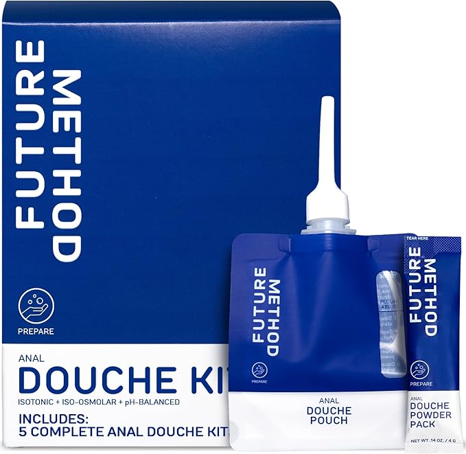 Anal Douche Kit 200ml - Disposable Intimate Wash - All-in-1 Anal Cleaner with Isotonic and Iso-Osmolar Solution - Hydrating and Calming Gentle Care for Safe and Confident Play, (Pack of 5)