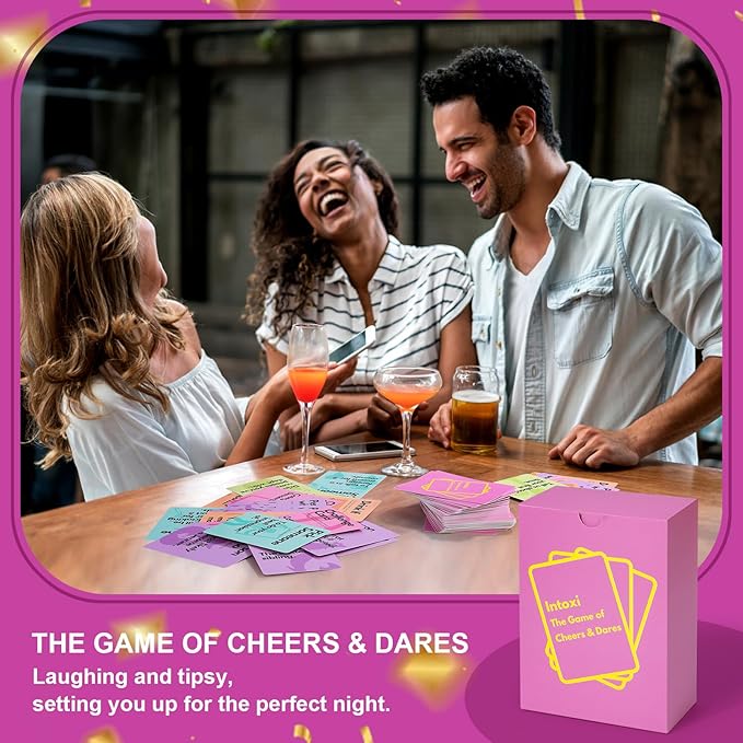Fofeadm Drinking Card Games for Adults, Fun Adults Drinking Games with 100 Cards, Great for Game Night & Parties, 21st Birthday Gift & Bachelorette Party Games, Age 21+