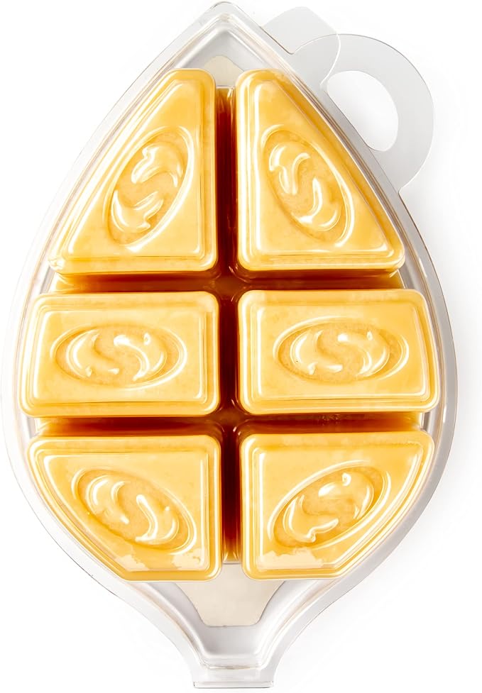Shortie's Candle Company Caramel Apple Cider Natural Soy Wax Melts - 1 Highly Scented 3 Oz. Bar - Made with 100% Soy and Natural Fragrance Oils - Phthalate & Paraffin Free, Vegan, Non-Toxic
