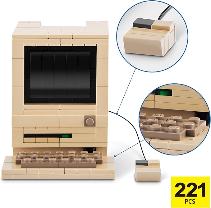 MAX Premium Retro Building Bricks Collection (Classic Computer) by ZURU, Building Bricks for Teens, Adults and Collectors. Build, Collect and Display Your Ultimate Collection of Retro Technology!