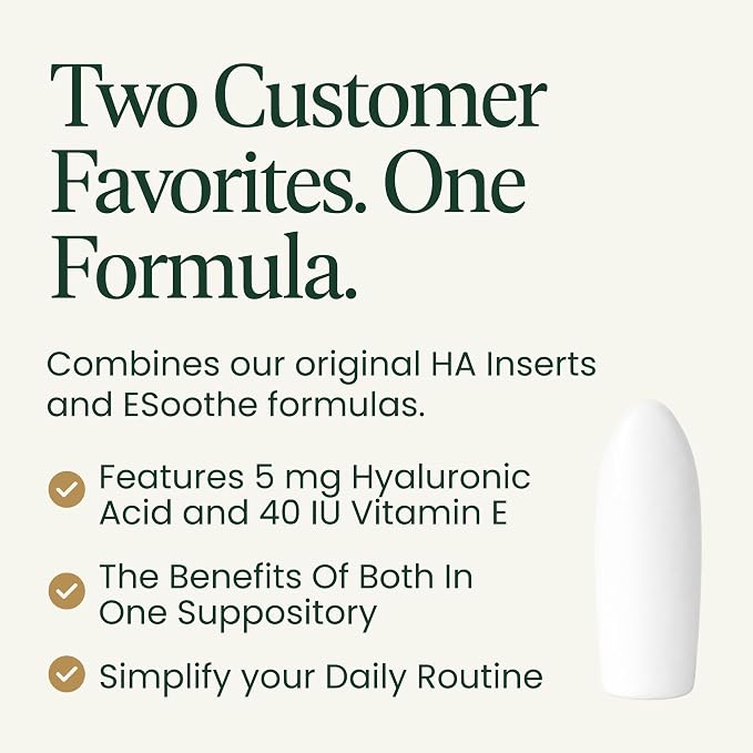 NewLife Naturals HAPure Hyaluronic Acid Suppositories for Women with Vitamin E – Vaginal Moisturizer & Dryness Support –Hormone-Free Formula – 12 Vaginal Suppositories, 30 Day Supply USA