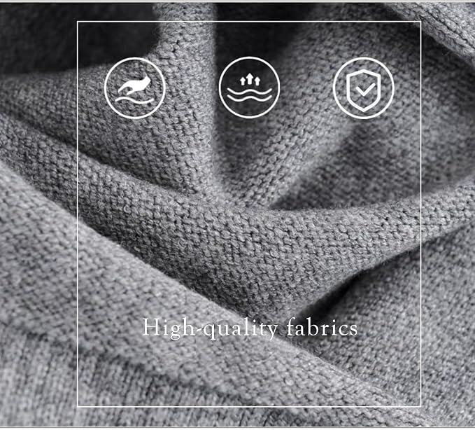 huablo Women's Fashion Knitted Shawl - Khaki Sweater Shawl for Air-Conditioned Rooms