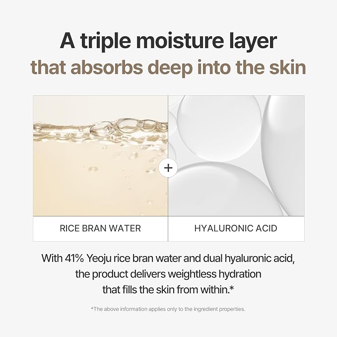 I’m From Rice Cream, Hydrating Face Moisturizer with Rice Water & Ceramide, Lightweight Barrier Cream for Dry & Combination Skin, Korean Skincare 1.69fl.oz