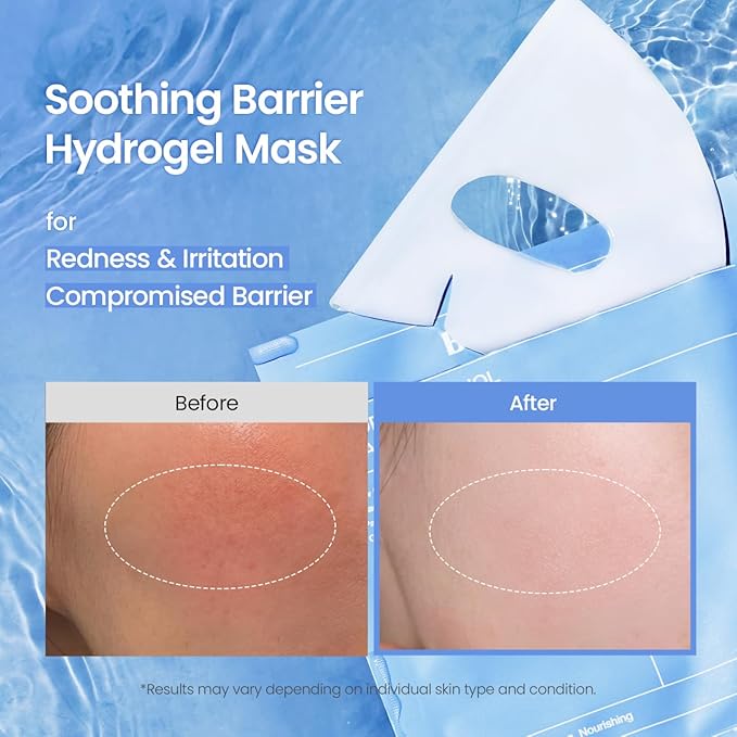 BIODANCE Hydro Cera-nol Real Deep Mask, Hydrating Overnight Hydrogel Mask, Moisturizing, Redness Reducing, Quick Soothing, Korean Skin Care, Valentines Day Gifts for Her |1.19oz(34g) x4ea