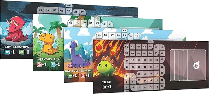 Happy Little Dinosaurs Base Game - Competitive Sabotage Funny Family Card Game For Kids, Teens, Adults - 2-4 Players