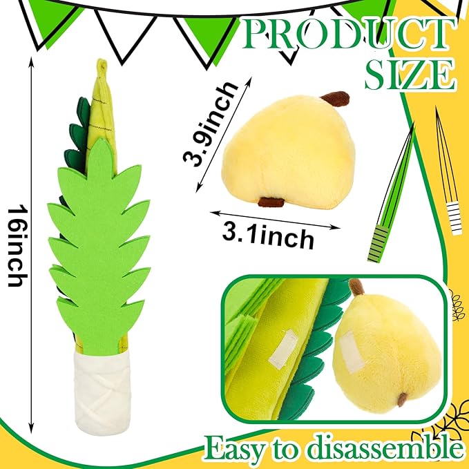 Liliful 6 Set Plush Rosh Hashanah Plush Lulav and Etrog Sukkot Shofar Sukkot Bright Gift Set Rosh Hashanah Supply