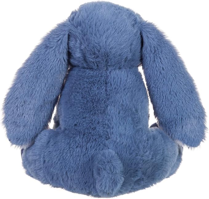 Apricot Lamb Toys Plush Navy Blue Bunny Rabbit Stuffed Animal with Fluffy Soft Ears (Navy Blue Bunny, 8 Inches)