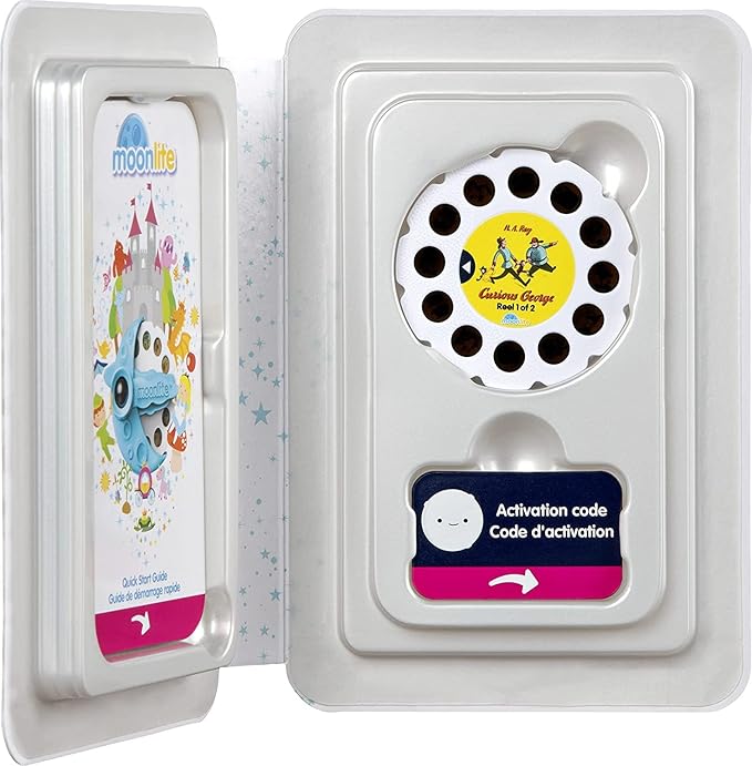 Moonlite Storytime - Curious George - A Magical Way to Read Together - Projector Sold Separately - Single Disc Pack for Kids & Toddlers - Learning Gifts for Kids Ages 12 Months & Up