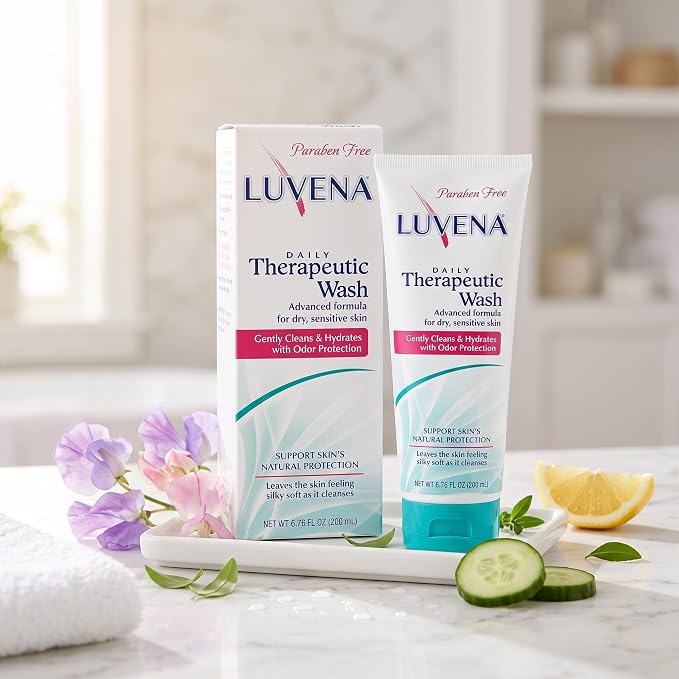 LUVENA Feminine Wash pH Balanced Sweet Pea Intimate Cleanser 6.76 oz 1 Pack | Gently scented formula with vitamin E helps moisturize and resist odor, water based and paraben free for everyday use