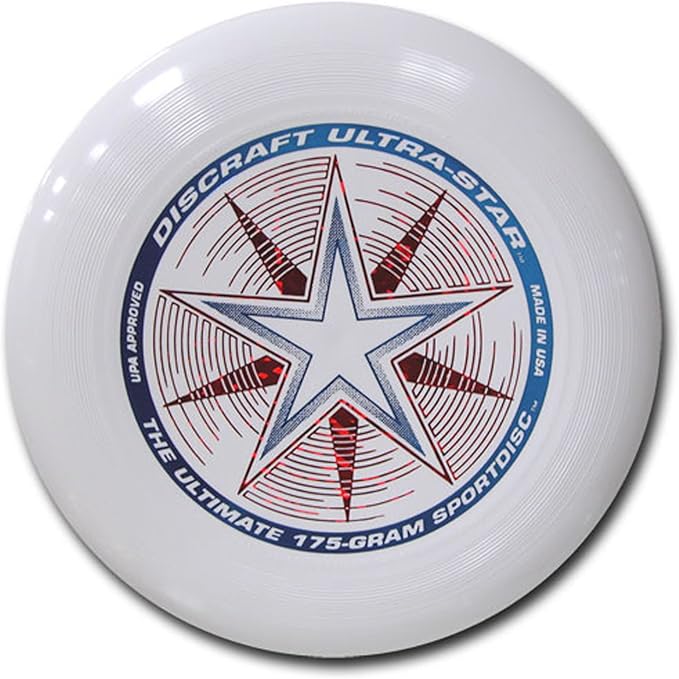 Discraft 175 gram Ultra Star Sport Disc - 2 Pack (White & Green)
