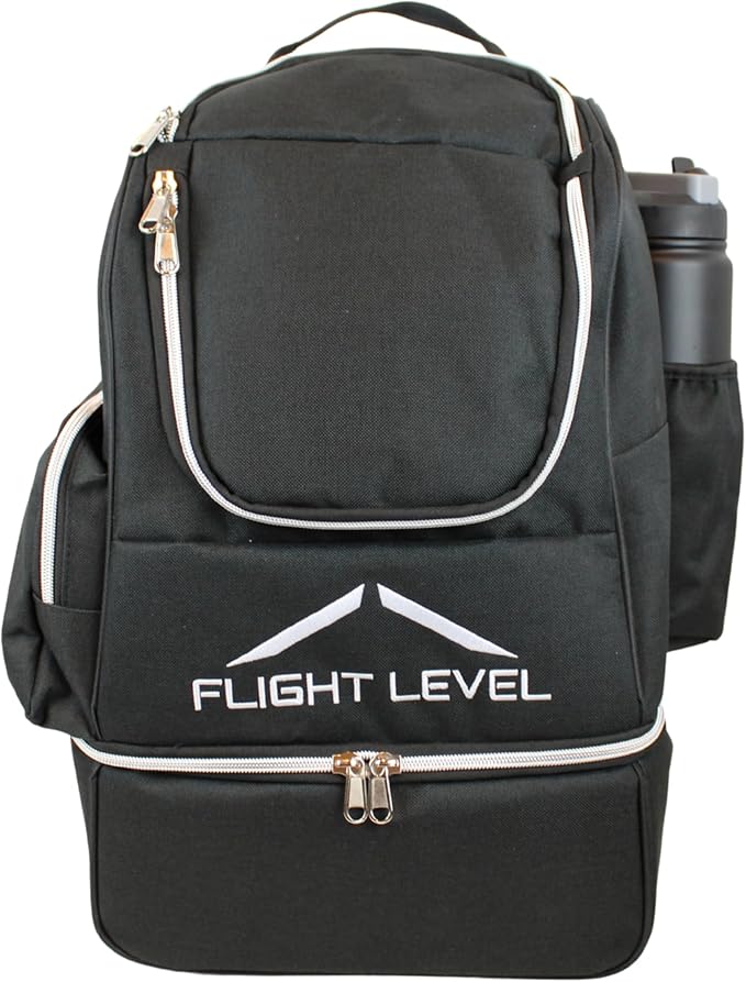Flight level Disc Golf Backpack with Insulated Cooler | Frisbee Disc Golf Bag | Large Capacity up to 20 Discs