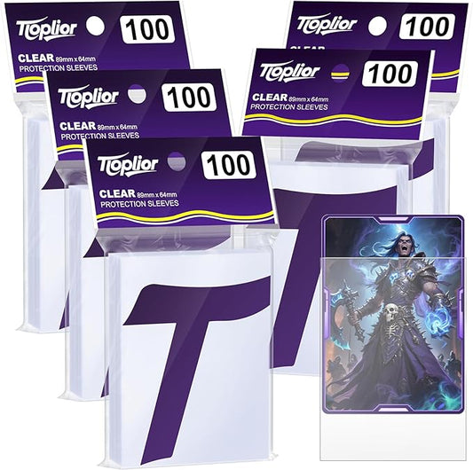 500 Perfect Fit Sleeves,Inner Clear Card Sleeves Perfect Fit for Double Sleeving,60-Microns Ultra Clear Protection,High Clarity Trading Card Sleeve Compatible with MTG, TCG, Game,Sport Cards