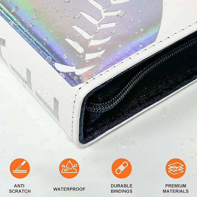 900 Pockets Baseball Card Binder, Portable Waterproof Storage Album with Removable Sleeves for Baseball Sports Cards 2025 2026 Collectors