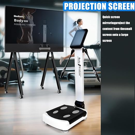 US in Stock Sciolix Body Composition Scale, 10-Inch HD Screen, 32 Body Composition Analyzer, for Home Gym, White, Support US Measurement Units